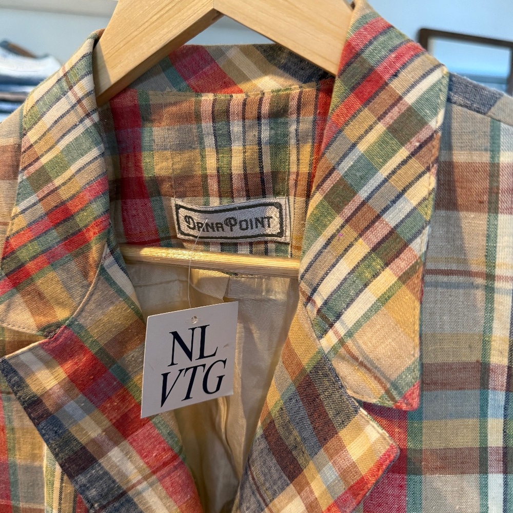 Vintage Sailor Plaid Blazer